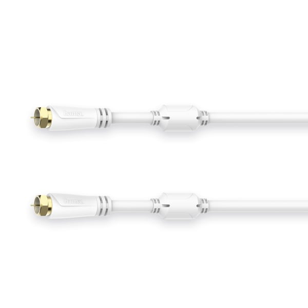 Hama 00205253 koaxial kabel 5 m F Hvid