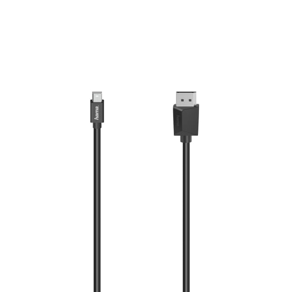 Hama 00200710 DisplayPort-kaapeli 1,5 m Mini DisplayPort Musta Hama 00200710 DisplayPort-kaapeli 1,5 m Mini DisplayPort Musta