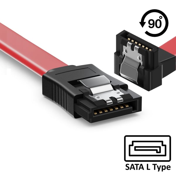 Ewent EC1514 SATA-kabel 0,5 m SATA 7-pin Sort, Rød