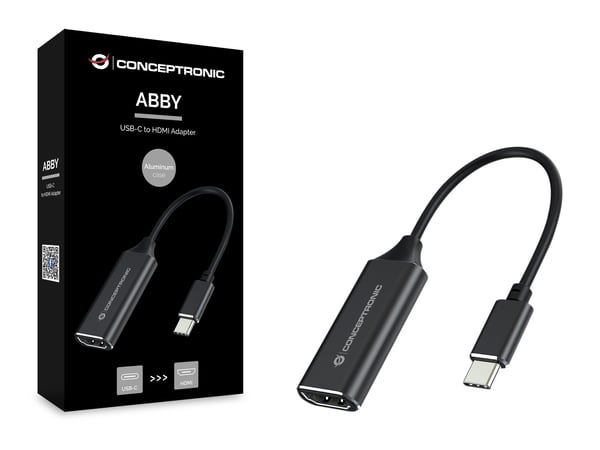 Conceptronic ABBY03B videokaapeli-adapteri HDMI-tyyppi A (vakio) USB Type-C Musta