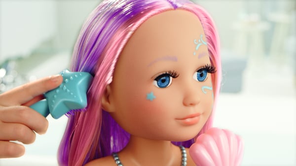 BABY born Sister Styling Mermaid Head Badedukke Flerfarvet