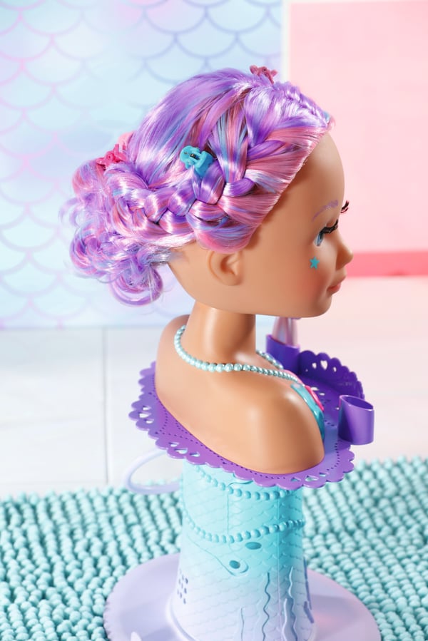 BABY born Sister Styling Mermaid Head Badedukke Flerfarvet