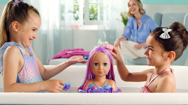 BABY born Sister Styling Mermaid Head Badedukke Flerfarvet