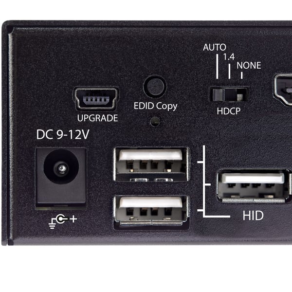 StarTech.com SV231HU34K6 KVM-kytkin Telineasennus Musta