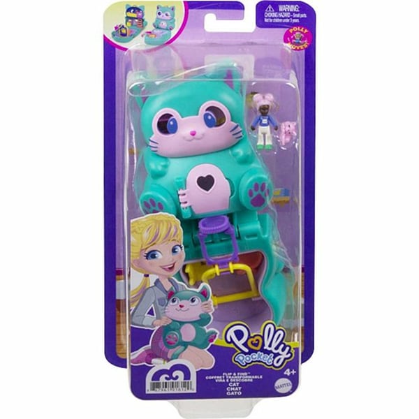 Polly Pocket Flip & Find Cat Compact