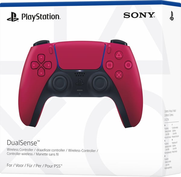 Sony Interactive Entertainment DualSense Sort, Rød Bluetooth/USB Gamepad Analog/digital Android, MAC, PC, PlayStation 5, iOS