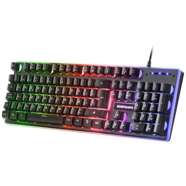 Mars Gaming MCPXBES tastatur Mus inkluderet Spil USB Spansk Sort