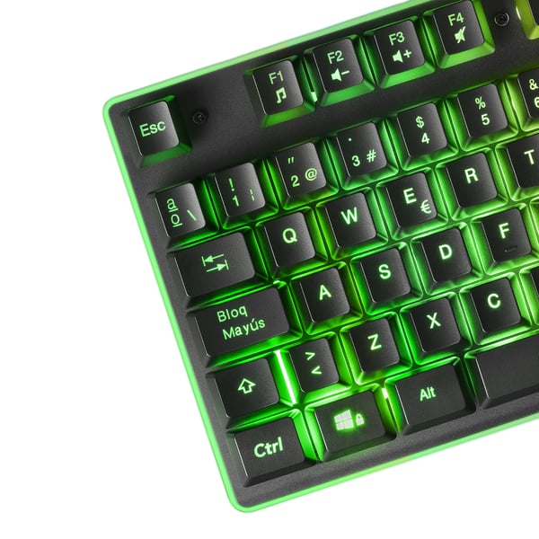 Mars Gaming MCPXBES tastatur Mus inkluderet Spil USB Spansk Sort