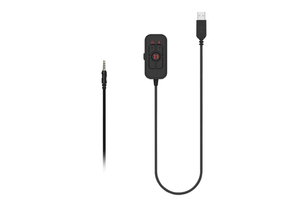 ABYSM AG700 Pro 7.1 Black Headset Ledningsført Spil Sort, Rød