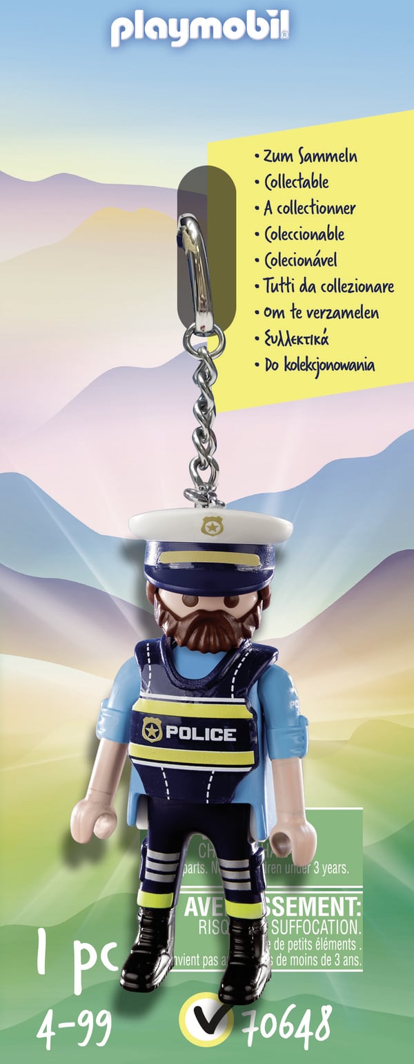 Playmobil City Action 70648 nyckelring och fodral Nyckelkedja Multifärg