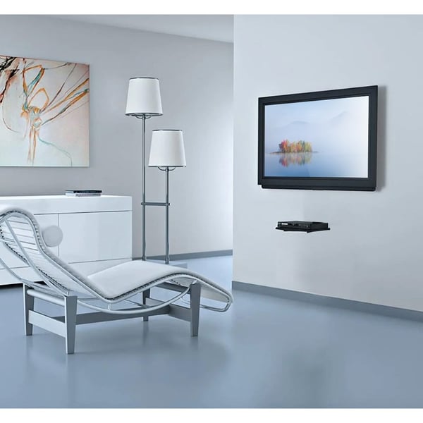 Techly ICA-DRS 504 av-udstyr hylde Sort Glas
