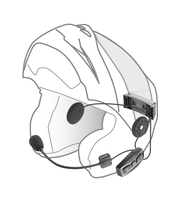 Interphone INTERPHOUCOM4TP motorcykel samtaleanlæg 1000 m Sort