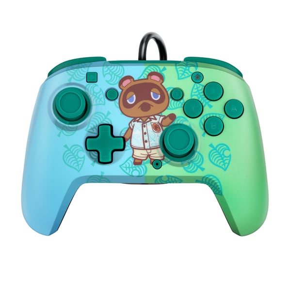 PDP REMATCH: Animal Crossing Tom Nook Blå, Grøn USB Gamepad Analog/digital Nintendo Switch, Nintendo Switch Lite, Nintendo Switch OLED