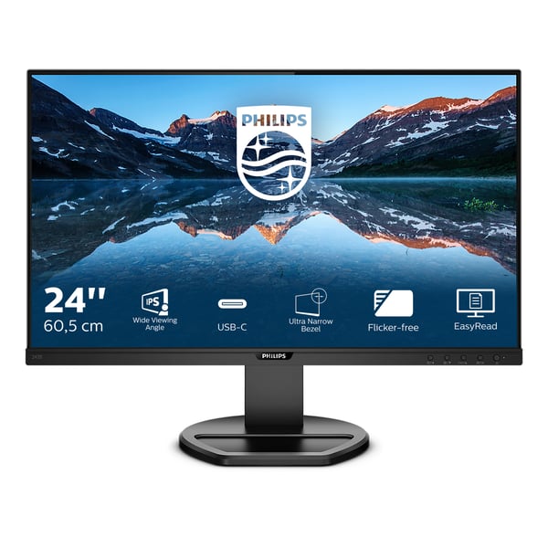 Philips B Line 243B9/00 platta pc-skärmar 60,5 cm (23.8") 1920 x 1080 pixlar Full HD LED Svart