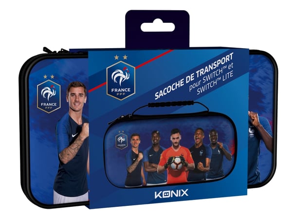 Konix KX FFF SWI-SWIL TEAM CARRY BAG Hårdt etui Nintendo Nylon Sort, Blå
