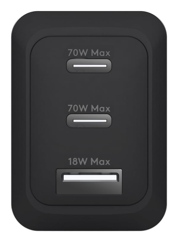dbramante1928 IT - EU W. Charger -70W + 2m C-C TPE cable - BLK
