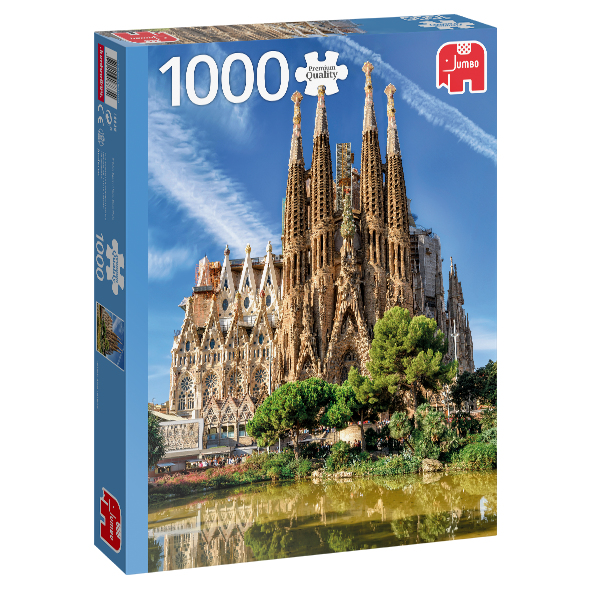 Premium Collection Sagrada Familia View, Barcelona 1000 pcs Puslespil 1000 stk Landskab