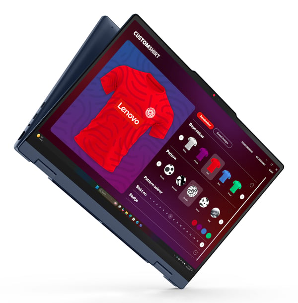 Lenovo IdeaPad 5 2-in-1 15AGP11 Copilot+ PC AMD Ryzen AI 5 430 Hybrid (2-i-1) 38,9 cm (15.3") Berøringsskærm WUXGA 16 GB DDR5-SDRAM 512 GB SSD Wi-Fi 7 (802.11be) Windows 11 Home Blå Tysk