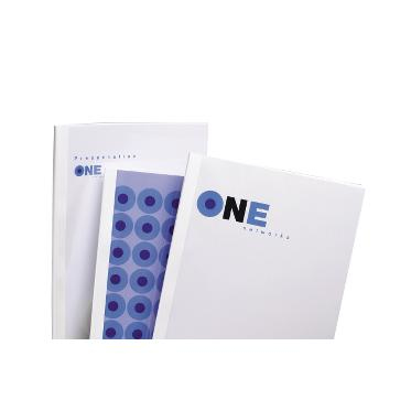 GBC IB370120 omslag til papirindbinding A4 PVC Transparent, Hvid 50 stk