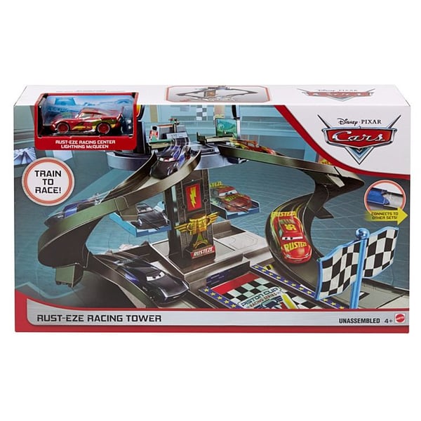 Mattel Disney and Pixar’s Cars Rust-Eze Racing Tower Race Car Track