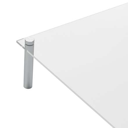 Nobo transparent akryl vinklet mini whiteboard skrivebordsblok, A4