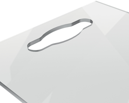 Nobo transparent akryl mini bærbar whiteboard skrivebordsblok, A4