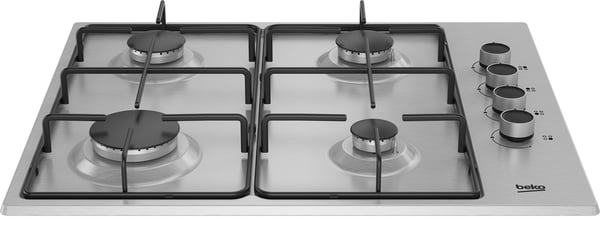 Beko HIGG 64103 SXN kogeplade Rustfrit stål Indbygget 58 cm Gaskomfur 4 zone(s)