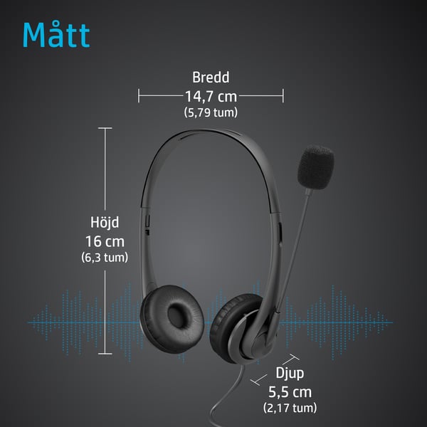HP 3,5 mm stereoheadset G2