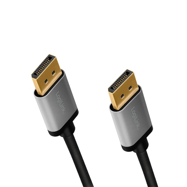 LogiLink CDA0100 DisplayPort kabel 1 m Sort, Grå