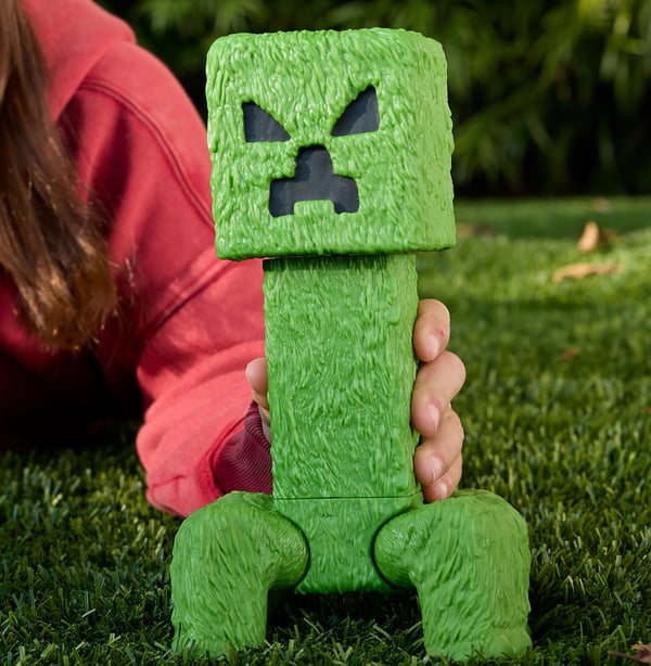 Minecraft Creeper-actionfigur i stor skala, samlarobjekt på 30,5cm, inspirerad av filmen