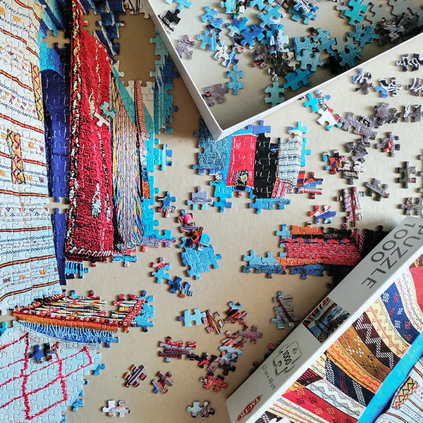 Tactic Around the World: Chefchouen Morocco - 1000 pcs Kuviopalapeli 1000 kpl Kaupunki
