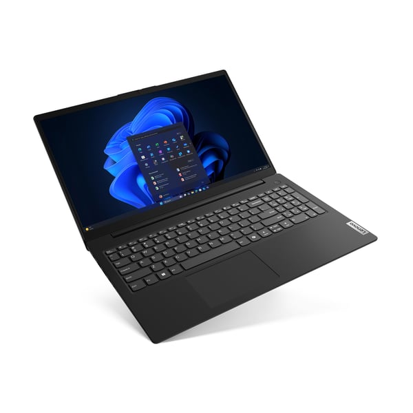 Lenovo V15 G7 IWC Intel Core 5 320 Kannettava tietokone 39,6 cm (15.6") Full HD 16 GB DDR5-SDRAM 512 GB SSD Wi-Fi 6 (802.11ax) Windows 11 Pro Musta Saksa