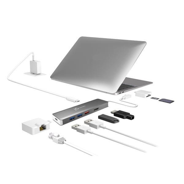 j5create JCD375-N USB-C™ modulær multiadapter med 2 sæt