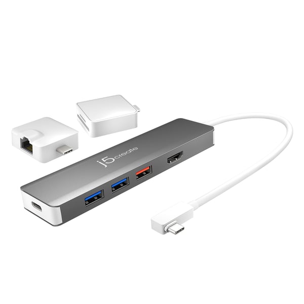 j5create JCD375-N USB-C™ modulær multiadapter med 2 sæt
