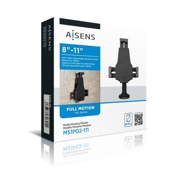 AISENS MS1P02-111 ställ och skyddsskal för surfplattor Svart 27,9 cm (11")