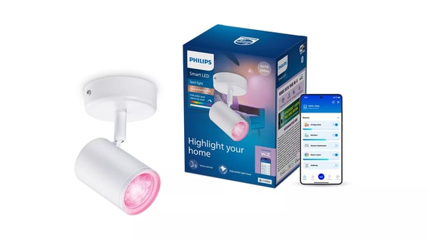 Philips Intelligent spot x 1, GU10, 345 lm, hvid