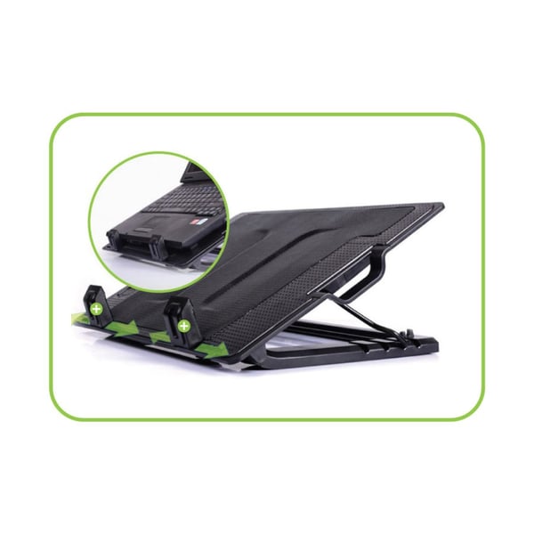 Techly ICOOL-CP12TY køling til laptop 43,9 cm (17.3") 1400 rpm Sort