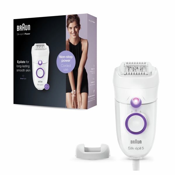 Braun Silk-épil 5 505 Power 28 pincetter Lila, Vit