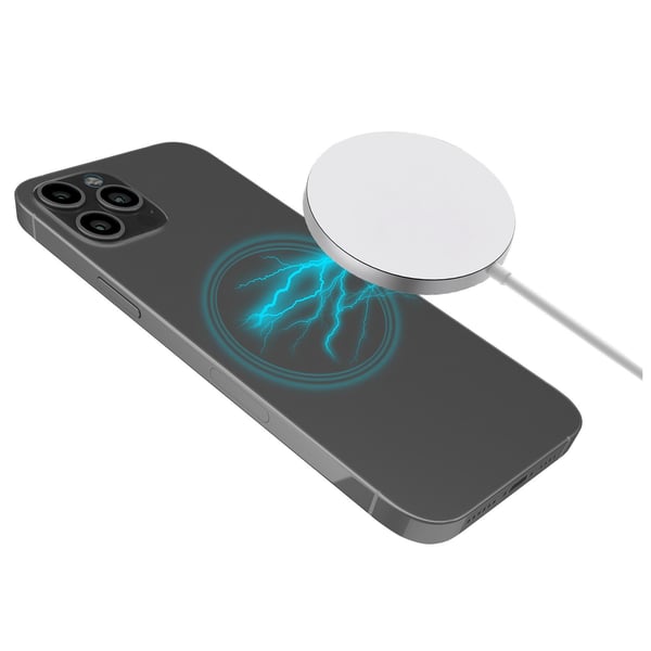 Celly MAGCHARGE mobilladdare Smartphone Silver, Vit USB Trådlös laddning inomhus