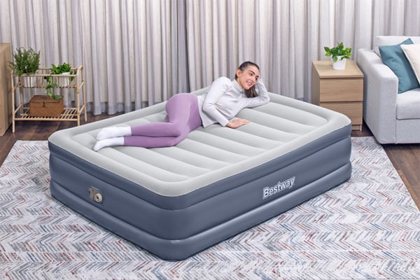 Bestway 6713I / 23 luftmadrass Dubbelmadrass Grå Unisex