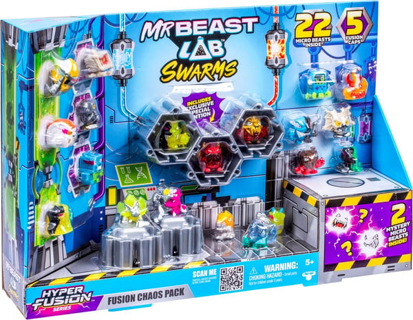 Moose Toys MrBeast Lab Swarms Hyper Fusion Chaos XL pack