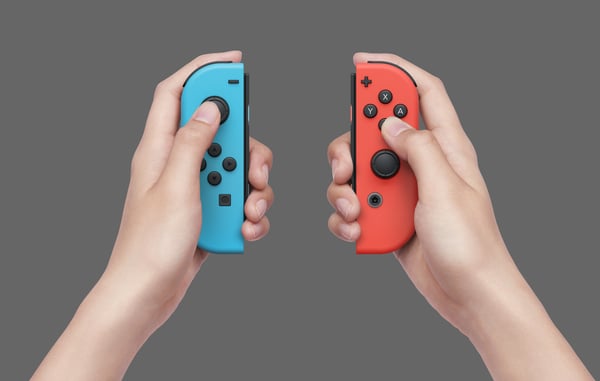 Nintendo Switch OLED kannettava pelikonsoli 17,8 cm (7") 64 GB Kosketusnäyttö Wi-Fi Sininen, Punainen
