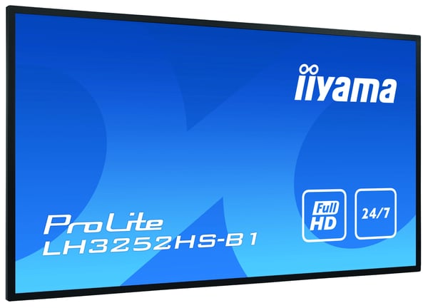 iiyama LH3252HS-B1 skilte display Digital fladpaneldisplay 80 cm (31.5") IPS 400 cd/m² Fuld HD Sort Indbygget processer Android 8.0