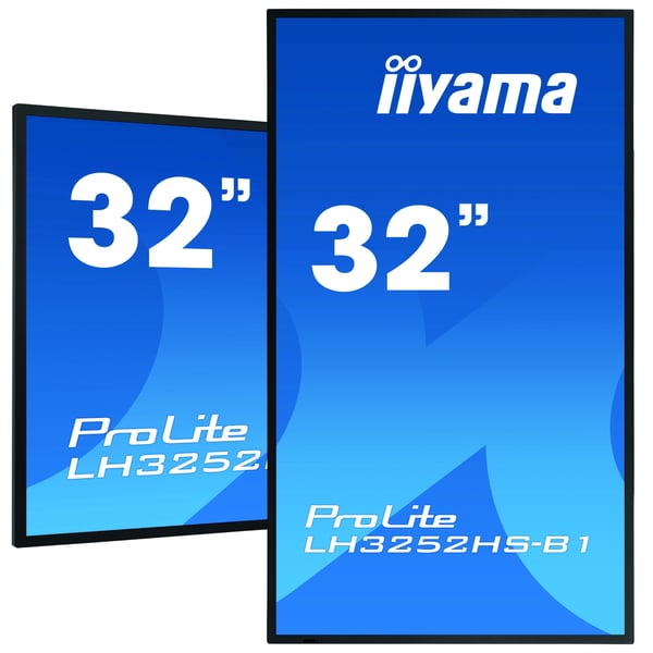 iiyama LH3252HS-B1 skilte display Digital fladpaneldisplay 80 cm (31.5") IPS 400 cd/m² Fuld HD Sort Indbygget processer Android 8.0