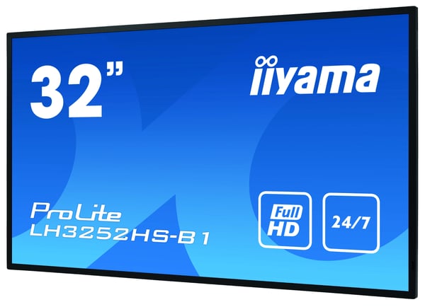 iiyama LH3252HS-B1 skilte display Digital fladpaneldisplay 80 cm (31.5") IPS 400 cd/m² Fuld HD Sort Indbygget processer Android 8.0