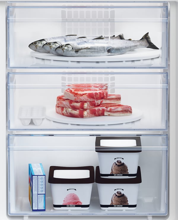Beko BCSA285K4SN1 Indbygget 271 L Hvid