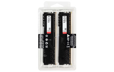 Kingston Technology FURY Beast 64GB 3200MT/s DDR4 CL16 DIMM (Sæt med 2) Black