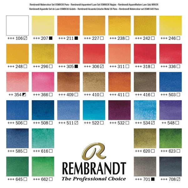 Rembrandt 05838636 hobbymaling Vandfarve maling 360 ml 1 stk