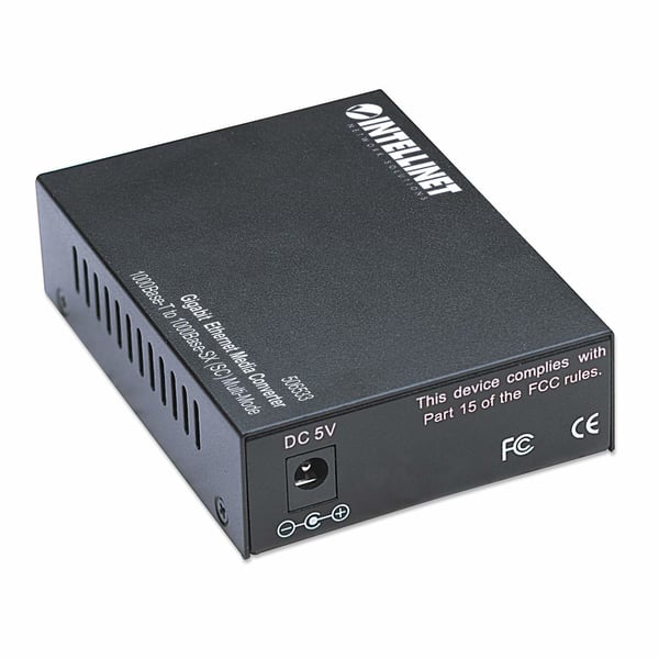 Intellinet 506533 netværksomformer til medie 1000 Mbit/s 850 nm Multitilstand Sort