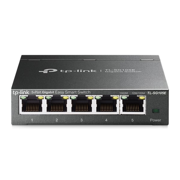 TP-Link TL-SG105E netværksswitch Administreret L2 Gigabit Ethernet (10/100/1000) Sort TP-Link TL-SG105E netværksswitch Administreret L2 Gigabit Ethernet (10/100/1000) Sort